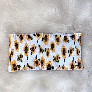 sunflower bandeau swim top